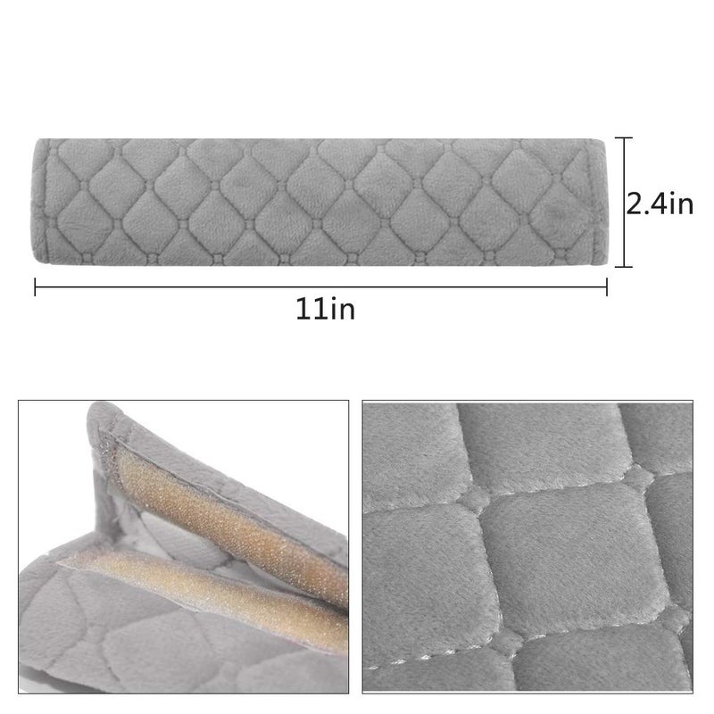 surpassme Car Seat Belt Pads Cover, 2 Pack Seat Belt Shoulder Strap Covers Protector to Release Stress to Your Neck and Shoulder for a Safety Driving (Grey) - Image 3